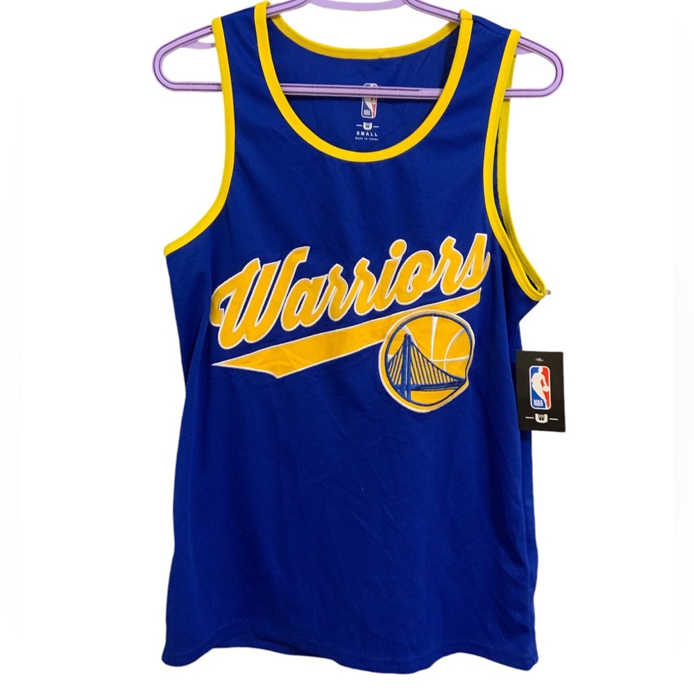 NEW Golden State Warriors NBA Stitched Tank Top Basketball Shirt Size Small